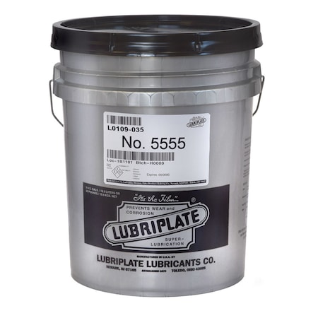 Lubriplate No. 5555, 35 Lb Pail, Semi-Fluid White Grease For Gear Boxes L0109-035